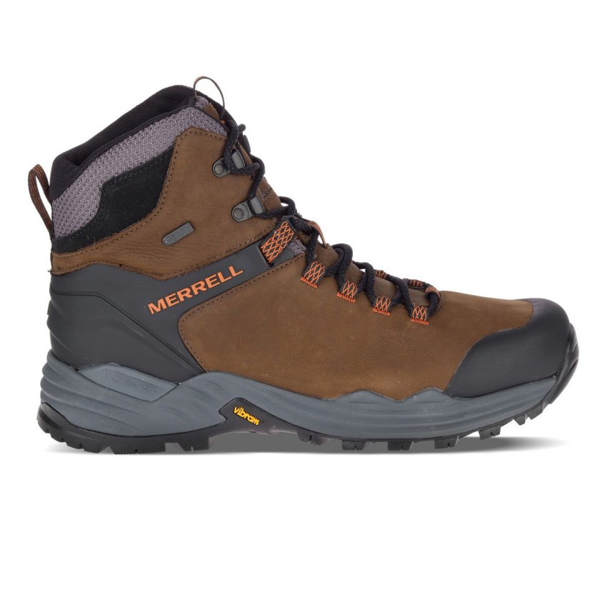 Chaussures Randonnée Merrell Phaserbound 2 Tall Waterproof Marron Homme | F.P.GJYV